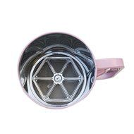 A.B Crew Stainless Steel Flour Sifter with Triple Mesh Screen Manual Powder Strainer, Pink N2