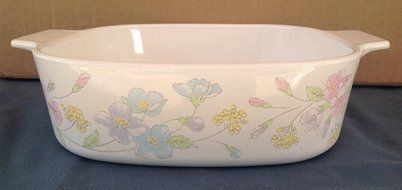 Corning Pastel Bouquet 2 Qt. Casserole with Lid