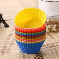 Pony&#039;s Rainbow Baking Cups / Cake Molds - Food Grade Silicone - Set of 12