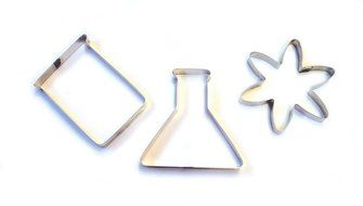Science Cookie Cutters, Stencils and Recipe Cards Set