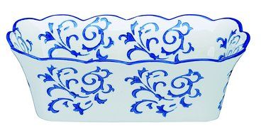 BIA Cordon Bleu White Porcelain with Blue Swirls 6 ounce Ramekin- Set of 4 N5