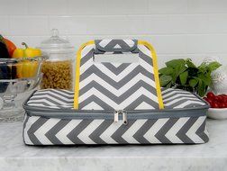 Premium Thermal Insulated Stylish Casserole Carrier to Tote and Keep Best Lasagna Potluck Picnic Holiday Dish... N3