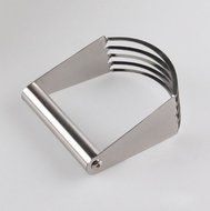 Cuisine Time Pastry Cutter Stainless Steel - Professional Baking Dough Blender with 5 Blades and Round Comfort... N3