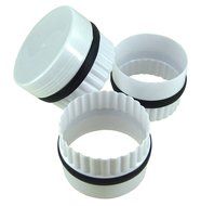 MAINSTAYS Double-Sided Buiscuit Cutter Set - 4-Piece Set - White