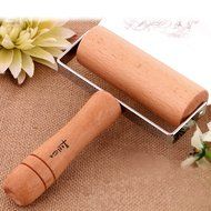 Lasten Maple Wooden Pastry and Pizza Roller, Rolling Pin, Dough Roller for Baking &amp; Cooking, Non Stick, Easy to... N8