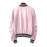 AIMTOPPY Fashion Women Jacket Classic Zip Pink Jacket Casual Coat (XL, Pink) N4