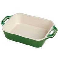 Staub Rectangular Dish, Basil, 13 x 9 - Basil