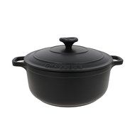 Chasseur 3.25-quart Black French Enameled Cast Iron Round Dutch Oven