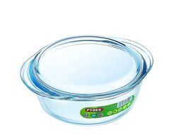 Pyrex 1 Litre Round Borosilicate Glass Casserole