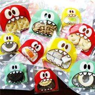Cute Foodie Monster Self-Adhesive Cookie Candy Wrapping Gift Seal Bag 4 Colors - Pink, 10*10cm N13