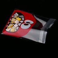 Cute Foodie Monster Self-Adhesive Cookie Candy Wrapping Gift Seal Bag 4 Colors - Pink, 10*10cm N14