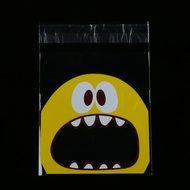 Cute Foodie Monster Self-Adhesive Cookie Candy Wrapping Gift Seal Bag 4 Colors - Pink, 10*10cm N24