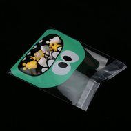 Cute Foodie Monster Self-Adhesive Cookie Candy Wrapping Gift Seal Bag 4 Colors - Pink, 10*10cm N31