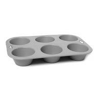 12 Cup Silicone Muffin Pan, Non-Stick Bakeware for Perfect Cupcake Results Made of Black Aluminum by Topenca N3