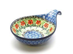 Polish Pottery Spoon/Ladle Rest - Maraschino