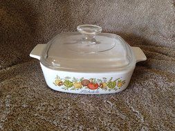 Corning Ware A-1-B 1-quart L&#039;Echalote Spice of Life Corningware Bake Dish