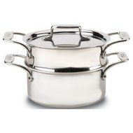 Casserole - 3 qt - w/Steamer - d5 Polished