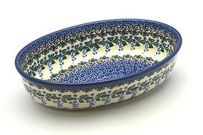 Polish Pottery Baker - Oval - Small - Wisteria