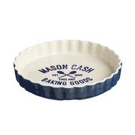 Mason Cash Varsity 4-Piece Ceramic Preparation Bowls, Navy Blue, Cream N3