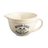 Mason Cash Varsity 4-Piece Ceramic Preparation Bowls, Navy Blue, Cream N11
