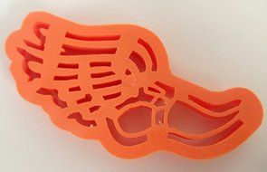 Running Shoe Emblem Icon 3&quot; x 4&quot; Runner Themed Cookie Cutter N2
