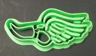 Running Shoe Emblem Icon 3&quot; x 4&quot; Runner Themed Cookie Cutter N3