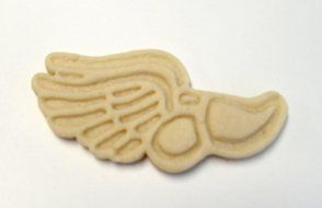 Running Shoe Emblem Icon 3&quot; x 4&quot; Runner Themed Cookie Cutter N4