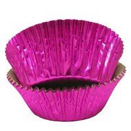 CLEARANCE FREE STANDARD SHIPPING - 24 Foil Baking Cups Cupcake Liners - Pink - for Muffins / Cupcakes / Cake Pops...