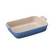 Le Creuset Heritage Stoneware 7-by-5-Inch Rectangular Dish, Cassis N2