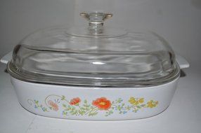 Corning Ware Wildflower A-10-b 10" Casserole Dish N2