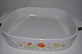 Corning Ware Wildflower A-10-b 10" Casserole Dish N5