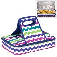 Insulated Casserole Carrier Travel Carry Bag ZIG ZAG DESIGN
