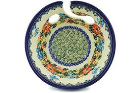 Polish Pottery Yarn Bowl 6-inch Corn Flower Butterfly UNIKAT N2