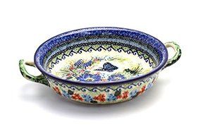 Polish Pottery Baker - Round with Handles - Medium - Unikat Signature - U4600