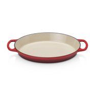 Le Creuset Enamel Cast Iron Signature Oval Baker, 2.25 quart, Cerise (Cherry Red) N12