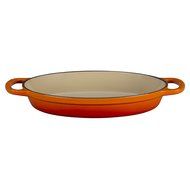 Le Creuset Enamel Cast Iron Signature Oval Baker, 2.25 quart, Cerise (Cherry Red) N15