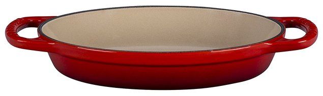 Le Creuset Enamel Cast Iron Signature Oval Baker, 2.25 quart, Cerise (Cherry Red) N19