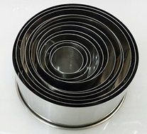 12 Pieces Round Cutter Set (Plain)