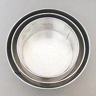Round Aluminum Baking Tin Pan Mold Mould for Cake Bakery Kitchen DIY 3 Size/set.