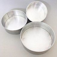 Round Aluminum Baking Tin Pan Mold Mould for Cake Bakery Kitchen DIY 3 Size/set. N2