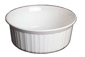 Corning Ware French White Round Casserole / No Lid ( 1 1/2 Quart ) ( F-5-B )