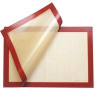 Professional 2 Pack Set of 2 Half Sheet Square Nonstick Rolling Silicone Baking Mat, Non Stick Silicon Liner for...