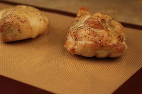 Professional 2 Pack Set of 2 Half Sheet Square Nonstick Rolling Silicone Baking Mat, Non Stick Silicon Liner for... N3