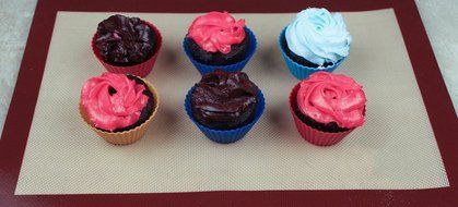 Professional 2 Pack Set of 2 Half Sheet Square Nonstick Rolling Silicone Baking Mat, Non Stick Silicon Liner for... N5