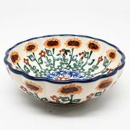 Polish Pottery Small Scalloped Bowl #1207