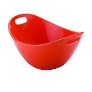 Rachael Ray Stoneware 15" Salad Serving Bowl, Red N4
