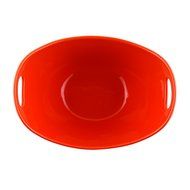 Rachael Ray Stoneware 15" Salad Serving Bowl, Red N6