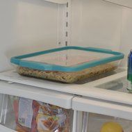 Anchor Hocking 3-Quart Glass Baking Dish with Teal TrueFit Lid N5
