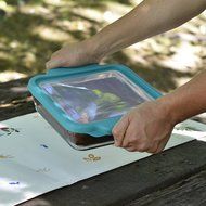Anchor Hocking 3-Quart Glass Baking Dish with Teal TrueFit Lid N7