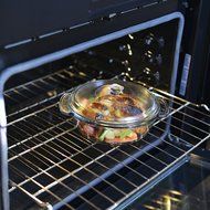 Anchor Hocking 3-Quart Glass Baking Dish with Teal TrueFit Lid N12